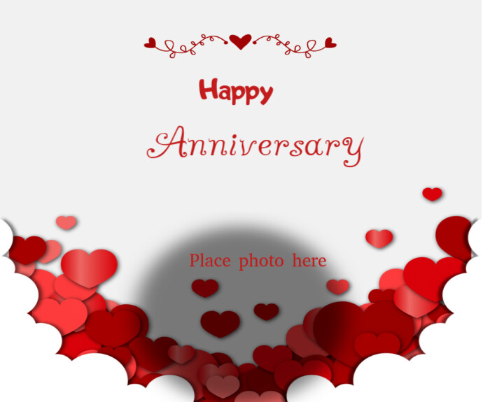 White Professional Happy Anniversary  Medium Rectangle Retângulo médio template