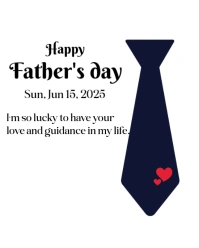 White Professional Happy Father's Day Wish Cards  Instagram Portrait template