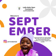 White Professional Happy New Month Instagram Post template