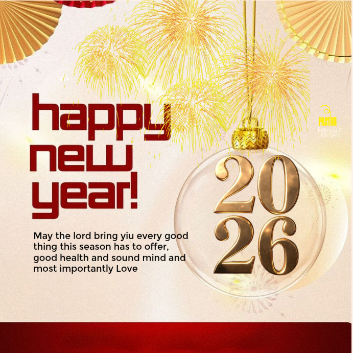 White Professional Happy New Year Greeting Instagram Post Template ...