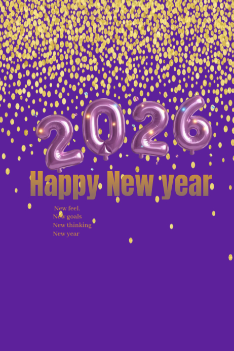 White Professional Happy New Year Quote Poster Template | PosterMyWall