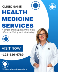 White Professional Health Instagram Portrait template