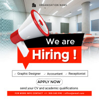 Putih White Professional Hiring  Instagram Post Instagram Post Template
