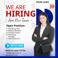 White Professional Hiring Instagram Post Instagram-Beitrag template