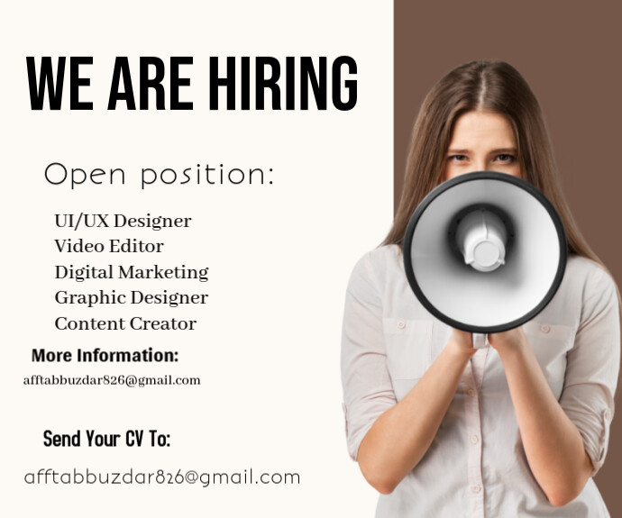 Copy of White Professional Hiring Job Banners Medium Rectangle ...