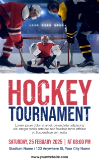 White Professional Hockey Tournament Us Legal template