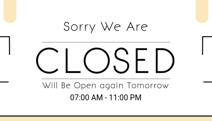White Professional Holiday Closed Notice Blog Header Заголовок блога template