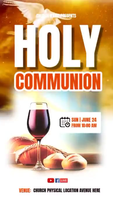 Holy Communion Event Template | PosterMyWall