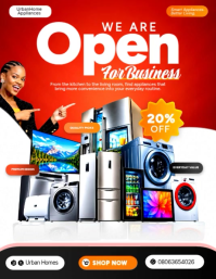 White Home Appliances Sale Flyer Template