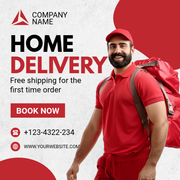 White Professional Home Delivery Instagram Post Template | PosterMyWall