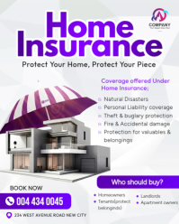 Biały Home Insurance Instagram Portrait Template