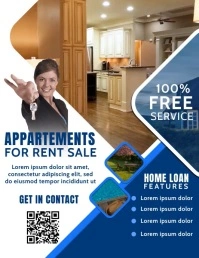 White Professional Home Loan  Flyer (us Lette template
