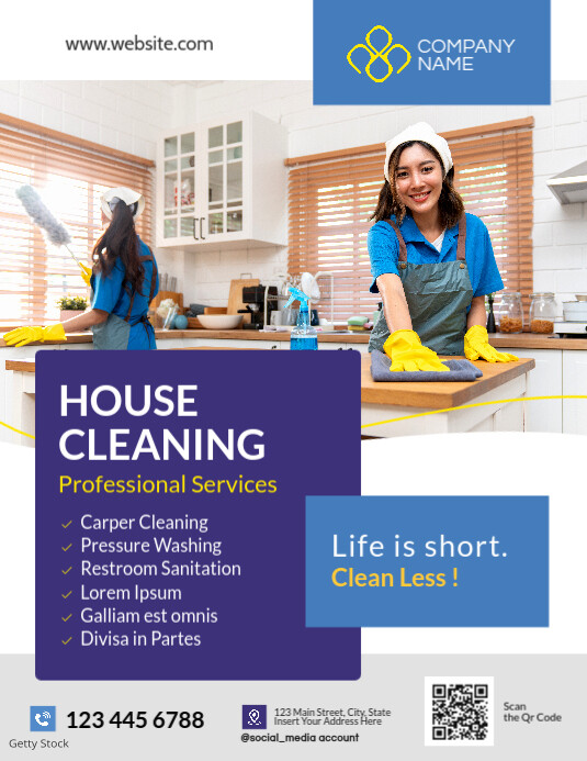 White Professional House Cleaning Professional Services Advertisement ...