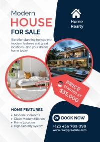 White Professional House For Sale – Real Estate Listing Template A1