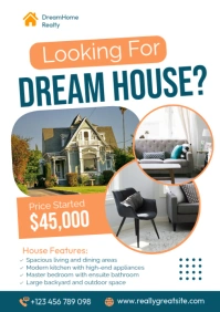 White Professional House Sale Template A3