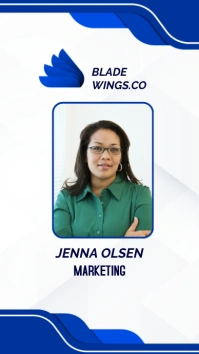 White Professional Id Card Instagram Story template