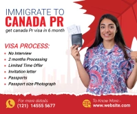 White Professional Immigrate To Canada Pr Med Средний прямоугольник template