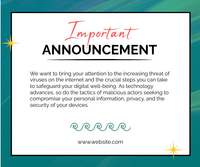 Announcement Example Picture