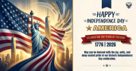 White Professional Independence Day Celebration Facebook Shared Image template