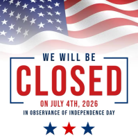 White Professional Independence Day Closure Announcement Instagram Post Video template