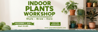 Hvid Indoor Plant Workshop Twitter Banner Template