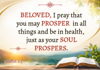 White Professional Inspirational Bible Verse A3 template