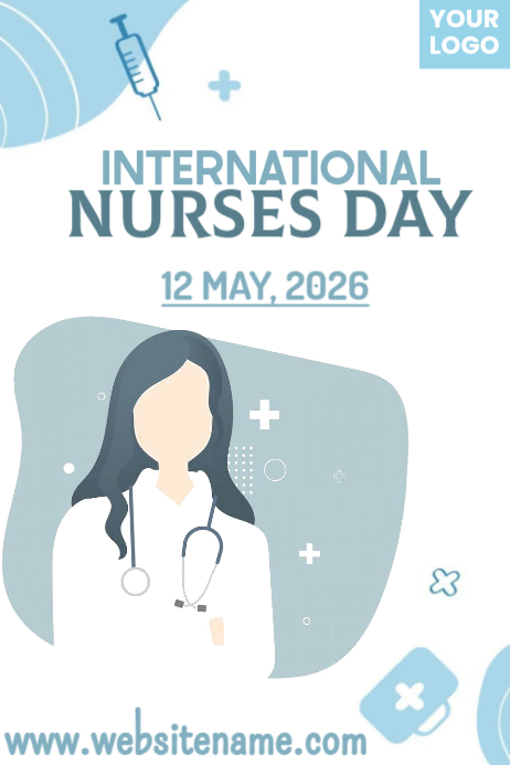 Plantilla de White Professional International Nurses Day Poster ...