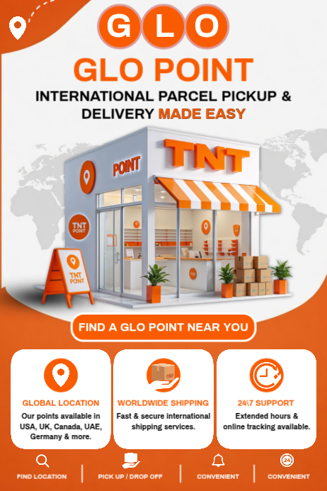 International Parcel Pickup And Delivery Template | PosterMyWall