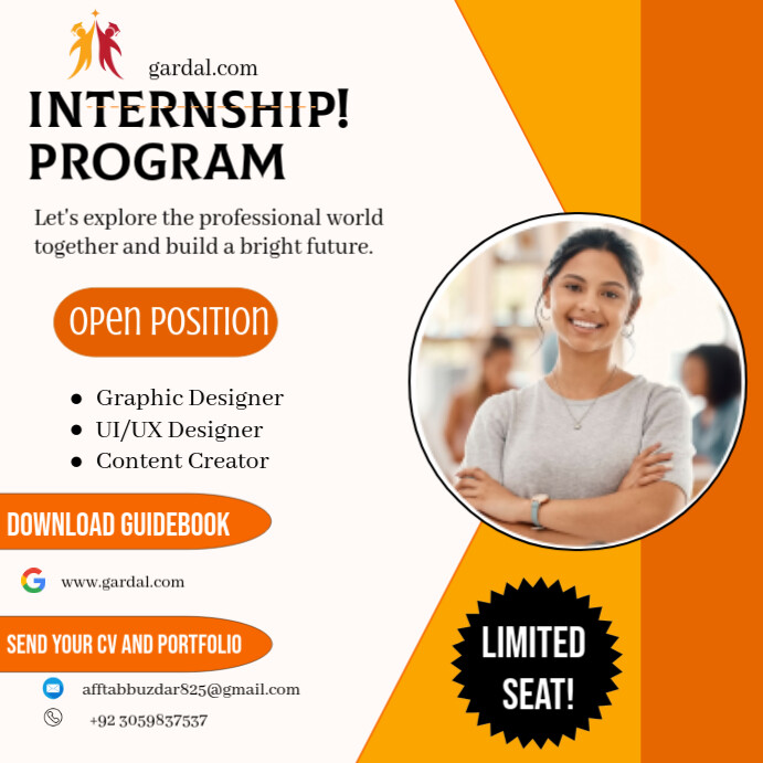 White Professional Internship Poster, Internship Flyers, Internship ...