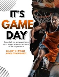 White Professional Its Game Day  Flyer (us Letter) template