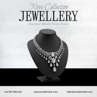 สีขาว Jewelry Collection Promotion Instagram na Post Template