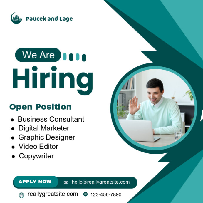 Copy of White Professional Job Hiring Post Instagram Post | PosterMyWall