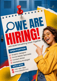Weiß Job Recruitment A4 Template