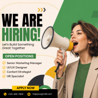 Hvid Job Recruitment Message Instagram Template