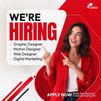 Wit Job Recruitment Publicación de Instagram Template
