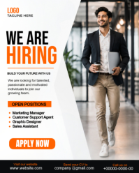 Blanco Job Recruitment Instagram Portrait Template