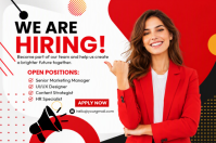 Blanco Job Recruitment โปสเตอร์ Template