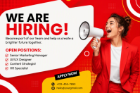 Blanc Job Recruitment Poster Template