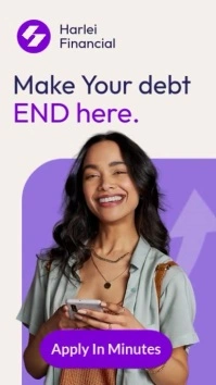 White Professional Kaki And Purple Debt Relie เรื่องราวบน Instagram template