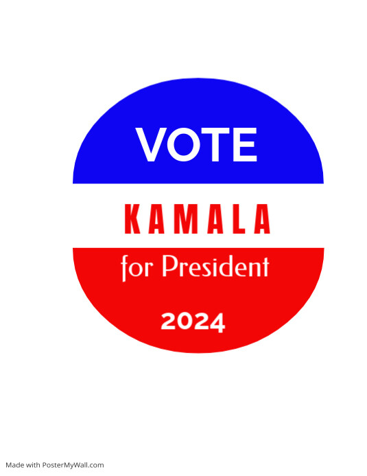 White Professional Kamala Harris Flyer (us Letter) Template PosterMyWall