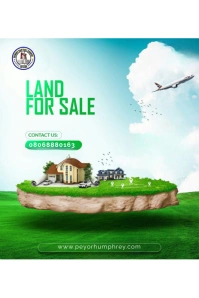 White Professional Land For Sale Banner 4' × Imagem do Pinterest template