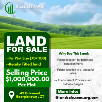 White Professional Land Sale Square Isikwele (1:1) template