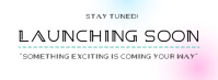 White Professional Launching Soon Notice  Facebook Cover Photo template