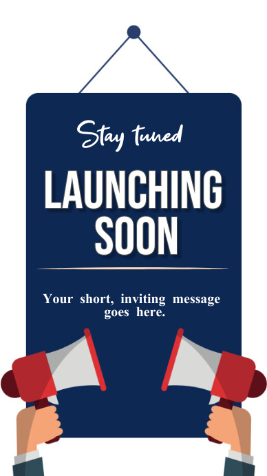 Launching Soon Notification Copy of White Professional Launching Soon Notice Ins | PosterMyWall