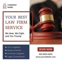 White Professional Law Firm Service Instagram template