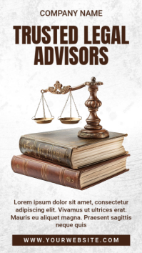 White Professional Law Instagram Story template