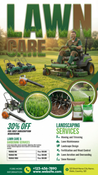 White Professional Lawn Care and Gardening Services Instagram Story Instagram-verhaal template