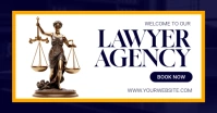 White Professional Lawyer Agency Facebook Shared Image template