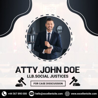 White Professional Lawyer Appointment Instagram Post template