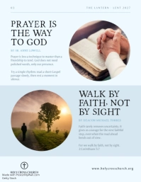 White Lenten Church Newsletter Flyer Template - Page 3